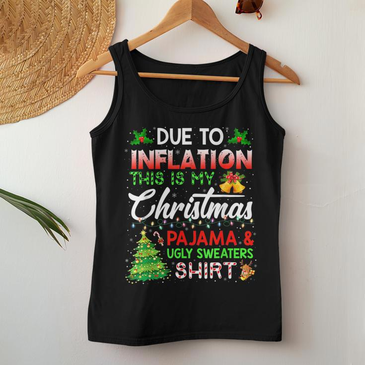 Due To Inflation Ugly Christmas Sweaters Xmas Kid Women Tank Top Unique Gifts