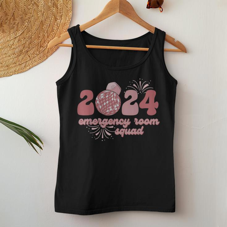 Emergency Room Squad New Year's Eve 2024 Disco Ball Women Tank Top Funny Gifts