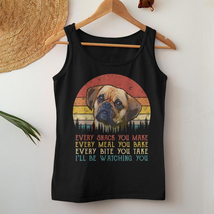 Every Snack You Make Puggle Dog Dog Mom Dog Dad Women Tank Top Funny Gifts