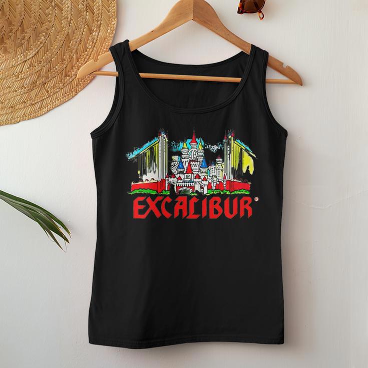 Excalibur Las Vegas Hotel Casino Retro Vintage Women Tank Top Unique Gifts