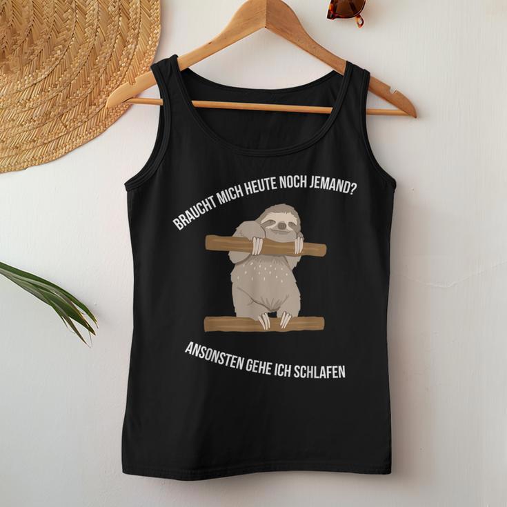 Faultier Sloth2 Geschenkidee Kollegen Freunde Tank Top Frauen Lustige Geschenke