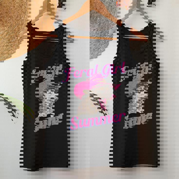 Feral Girl Summer Retro Possum Meme Women Tank Top Unique Gifts