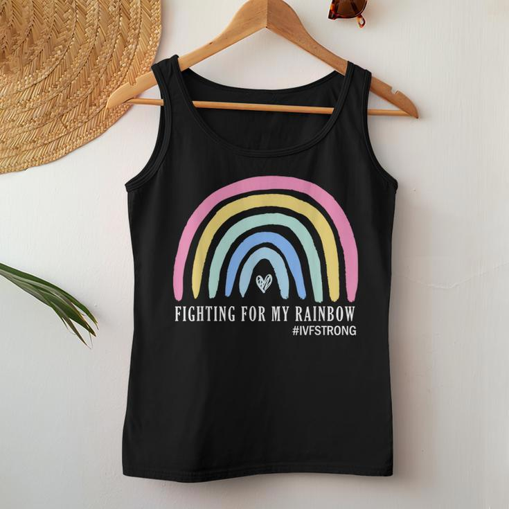 Fighting For My Rainbow Ivf Strong Infertility Egg Retrieval Women Tank Top Unique Gifts