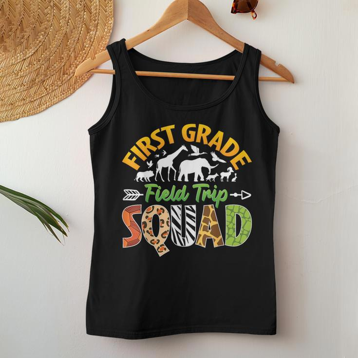First Grade Zoo Field Trip Squad Matching Teacher Students Women Tank Top Unique Gifts