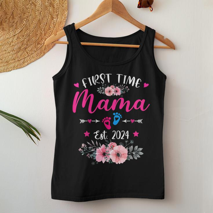 First Time Mama 2024 Mother's Day Soon To Be Mom Pregnancy Women Tank Top Funny Gifts