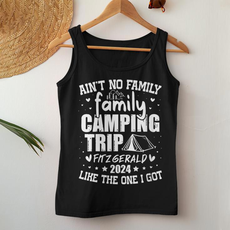 Fitzgerald Family Name Reunion Camping Trip 2024 Matching Women Tank Top Funny Gifts