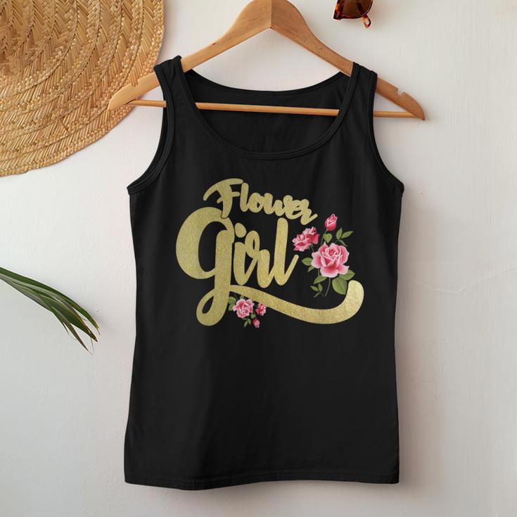 Flower Girl Bride Groom Wedding Party Women Tank Top Unique Gifts