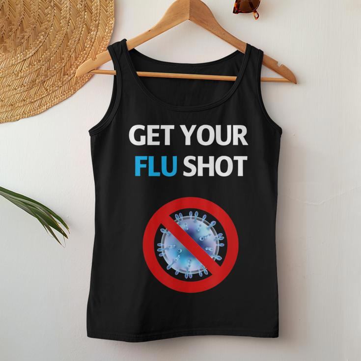 Get Your Flu Shot Vaccination Nurse & Drug Store Women Tank Top Unique Gifts