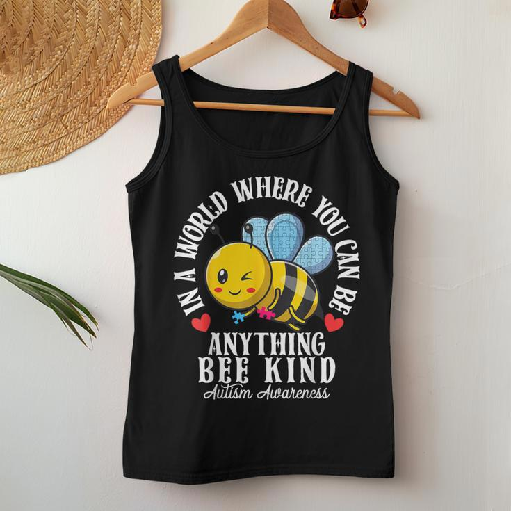 Autism Awareness Bee Kind Autistic Cute Autism Be Kind Women Tank Top Unique Gifts
