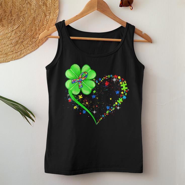 Autism Clover Autism Mom Boy St Patrick's Day Women Tank Top Unique Gifts