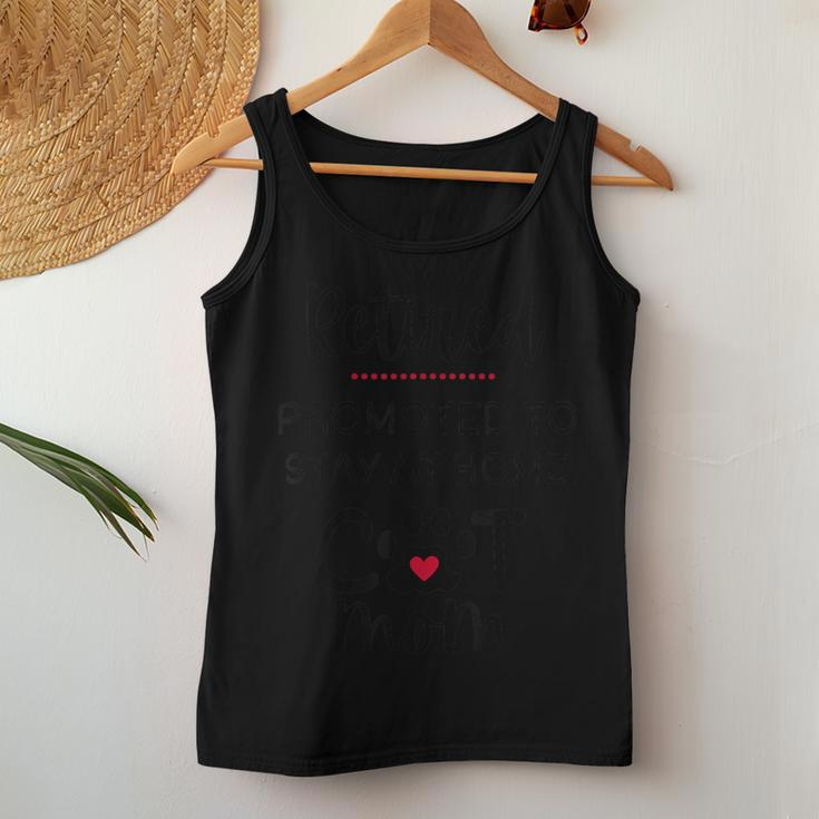 Cat Mom Cat With Heart Retirement For Cat Lover Women Tank Top Funny Gifts