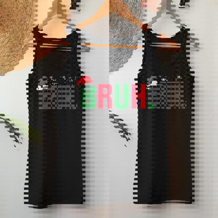 Christmas Bruh Xmas Boys Bruh Santa Hat Women Tank Top Personalized Gifts