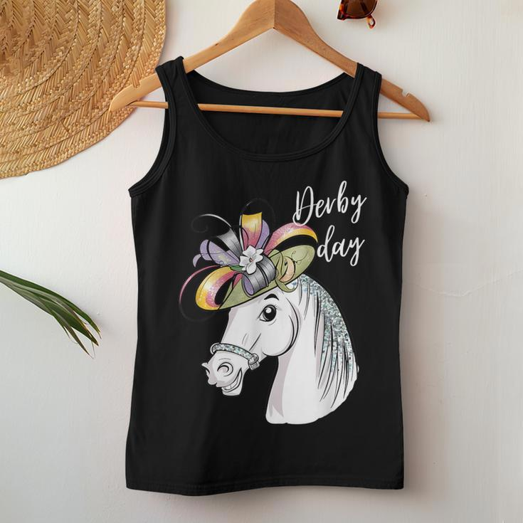 Derby Day 2024 Fascinator Hat Horse Racing Lover Women Tank Top Unique Gifts