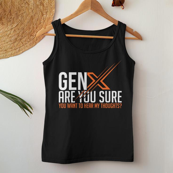Generation X Humor 60S 70S Gen-Xers Sarcastic Gen X Women Tank Top Unique Gifts