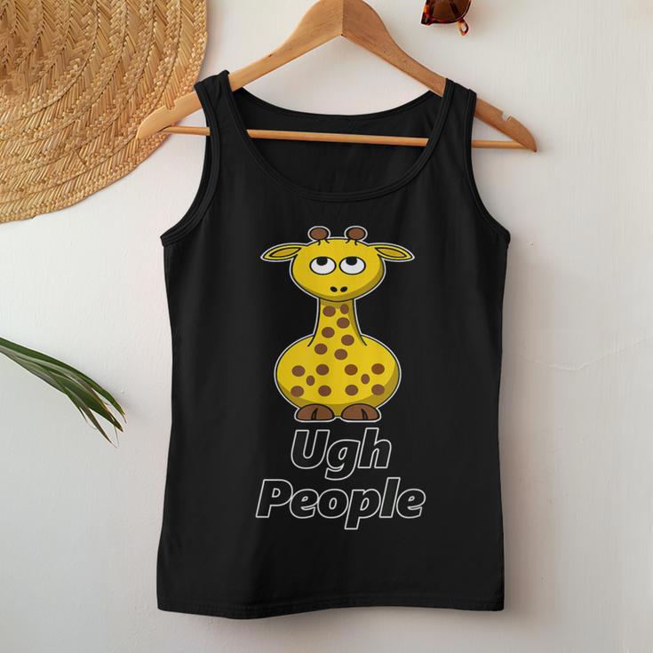 Giraffe Ugh People Cute Animal Lover Women Tank Top Unique Gifts