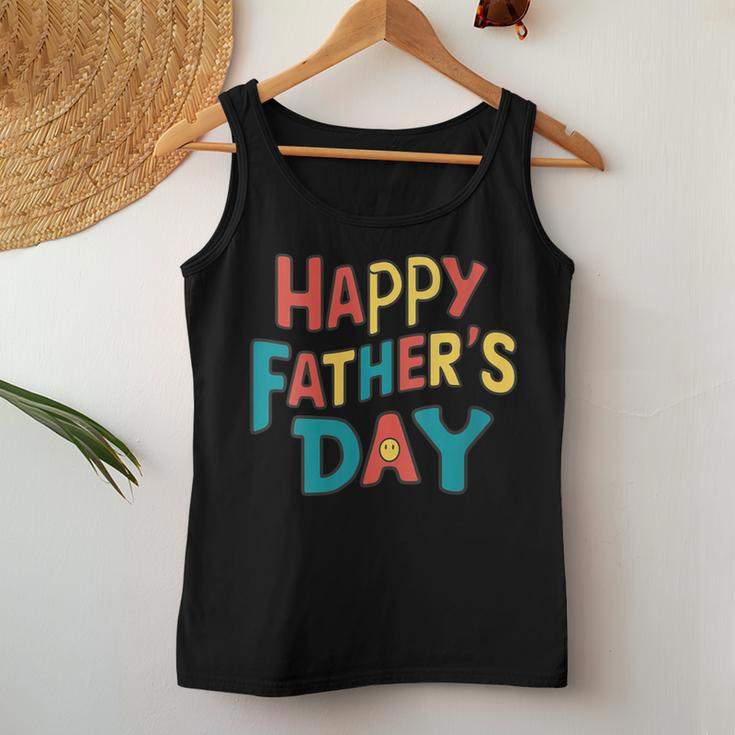 Happy Father's Day Quote Dad Women Tank Top Unique Gifts