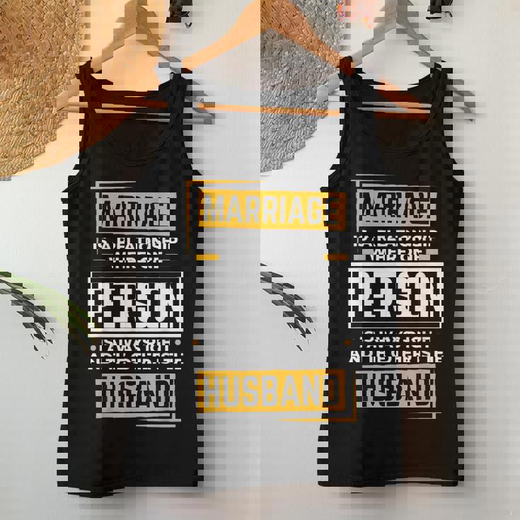 Husband Wife Marriage Is A Relationship For Women Women Tank Top Unique Gifts