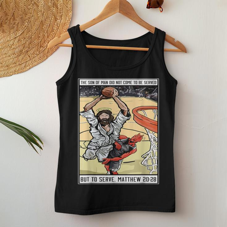 Jesus Christian Playing Basketball For Boy Women Tank Top Personalized Gifts
