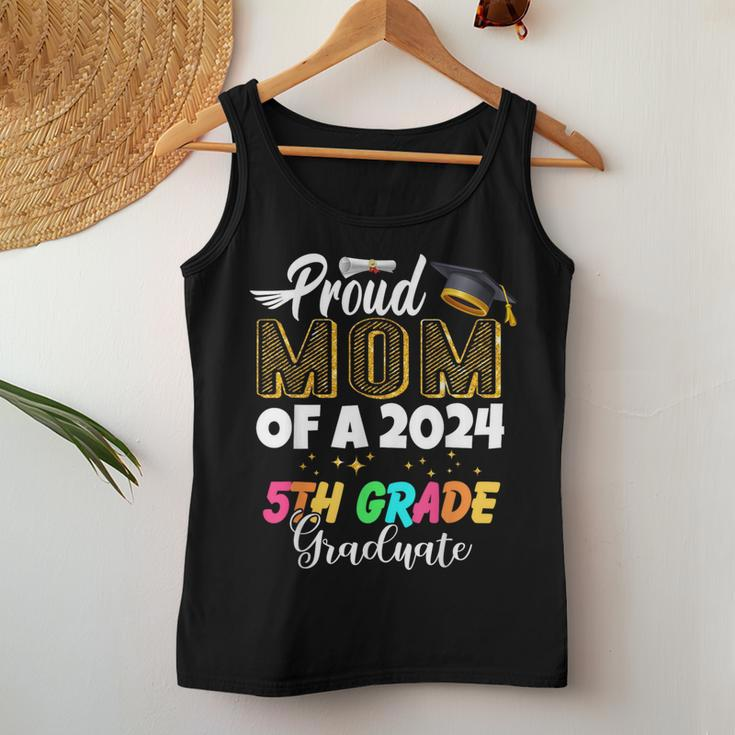 Proud Mom Of A Class Of 2024 5Th Grade Graduate Women Tank Top Funny Gifts