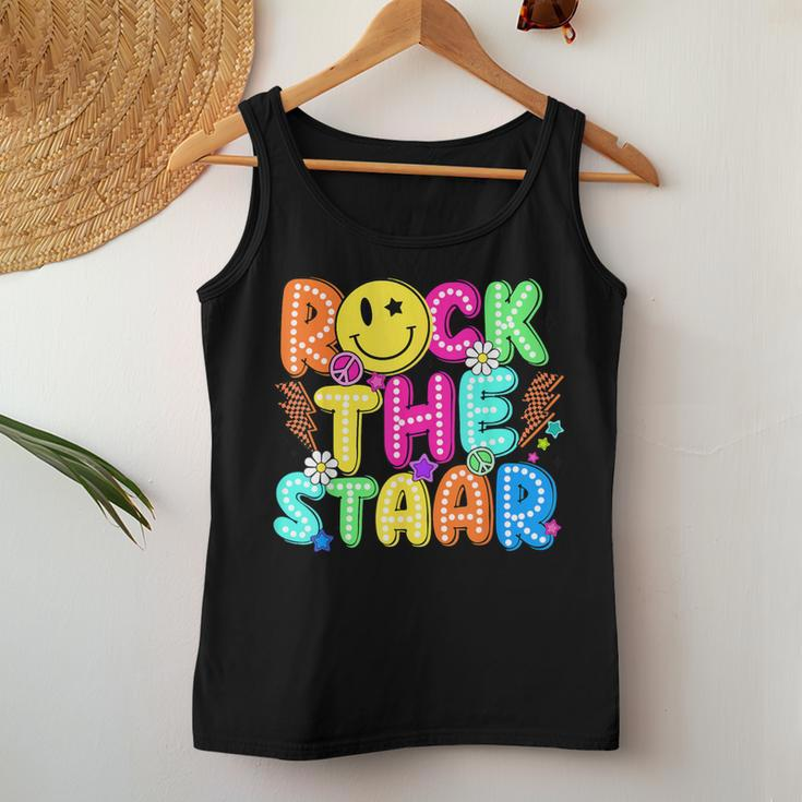 Rock The Test Testing Day Teacher Student Motivational Women Tank Top Unique Gifts