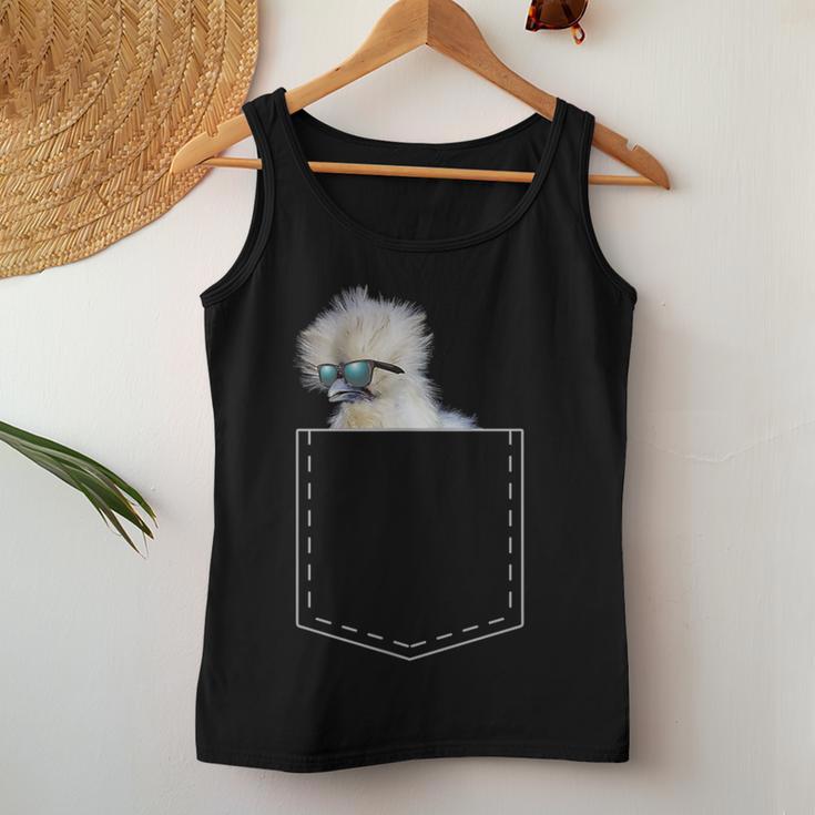 Silk Chicken Chicken Bag Silk Chicken Fun Tank Top Frauen Lustige Geschenke