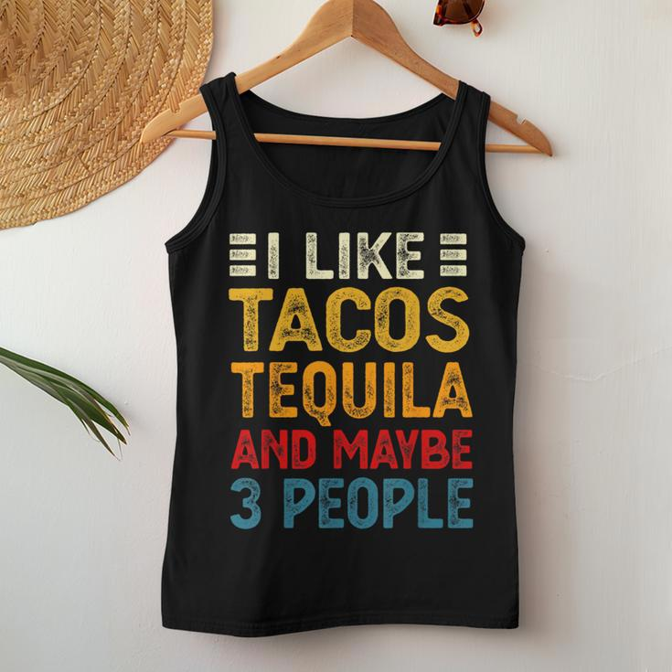 Tacos And Tequila Mexican Food Drinking Lover Women Tank Top Funny Gifts