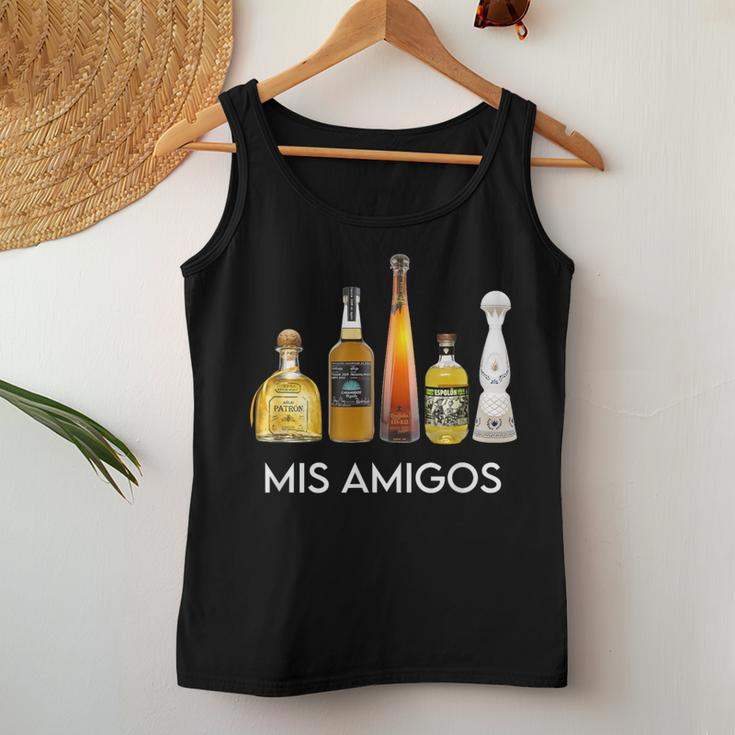 Trendy Sarcastic Alcohol Mis Amigos Tequila Men Women Tank Top Personalized Gifts