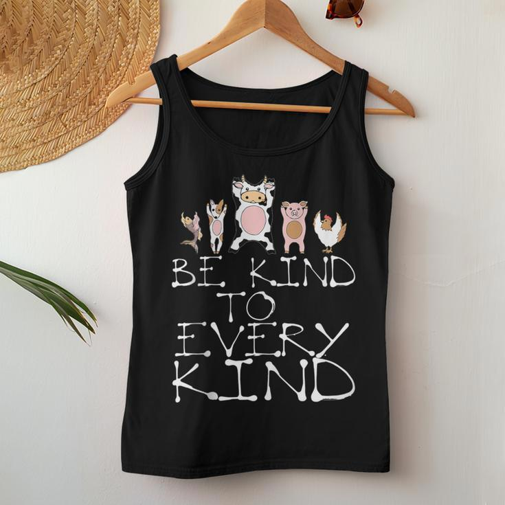 Vegan Love Animals Be Kind To Every Kind Women Tank Top Unique Gifts