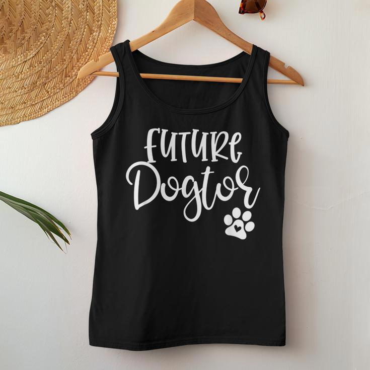Future Dogtor Dog Doctor Vet Medicine Student Girls Women Tank Top Unique Gifts