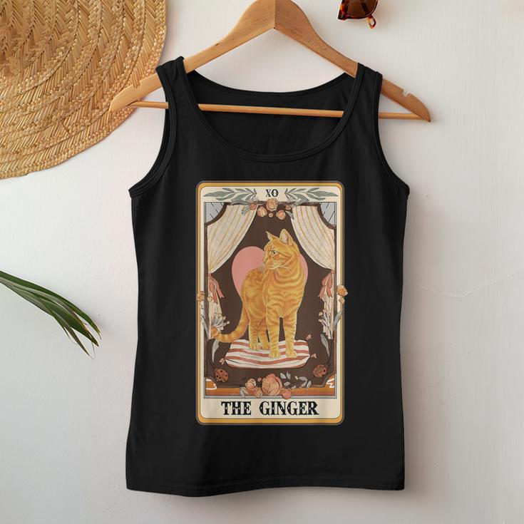 The Ginger Tarot Card Ginger Tabby Cat Ginger Cat Mom Women Tank Top Personalized Gifts
