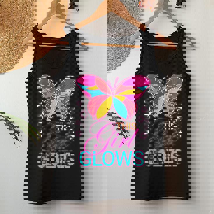 This Girl Glows Cute Girl Woman Tie Dye 80S Party Team Women Tank Top Personalized Gifts