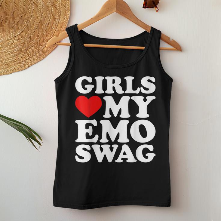 Girls Love My Emo Swag Lustiges Mädchenherz My Emo Punk Tank Top Frauen Lustige Geschenke