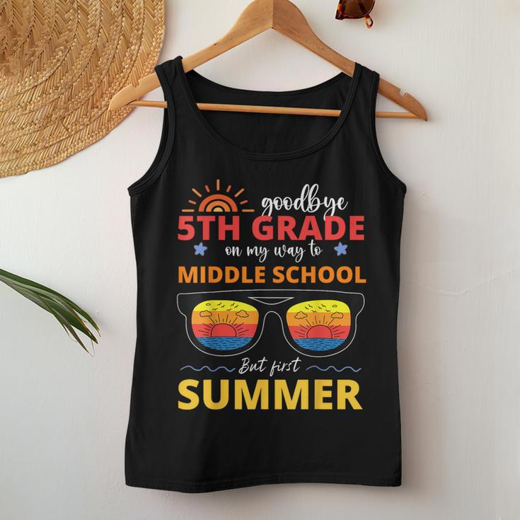 Goodbye 5Th Grade Graduation To Middle School Hello Summer Women Tank Top Unique Gifts