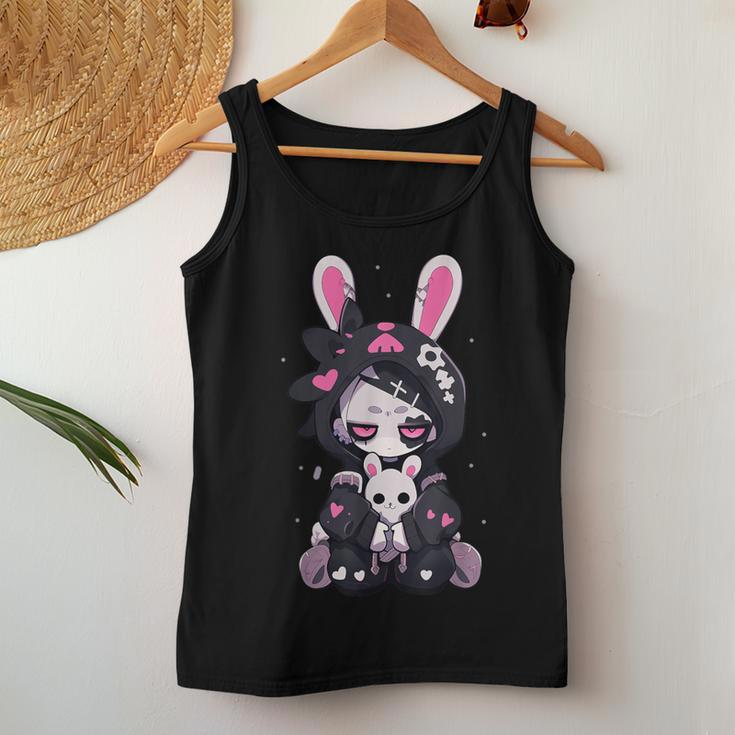 Goth Bunny Anime Girl Cute E-Girl Gothic Outfit Grunge Women Tank Top Funny Gifts