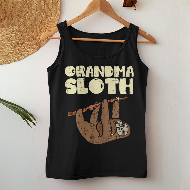Grandma Sloth Nana Mimi Grandmother Women Women Tank Top Unique Gifts