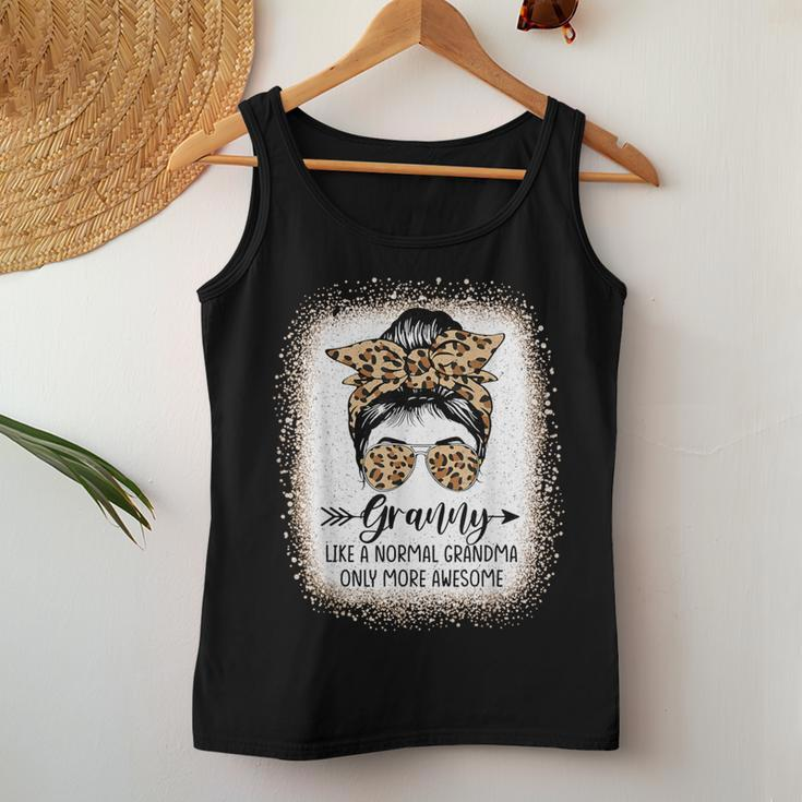 Granny Like A Normal Grandma Only More Awesome Messy Bun Women Tank Top Unique Gifts