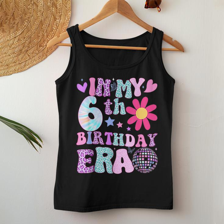 Groovy In My 6Th Birthday Era 6 Years Old Women Tank Top Personalized Gifts