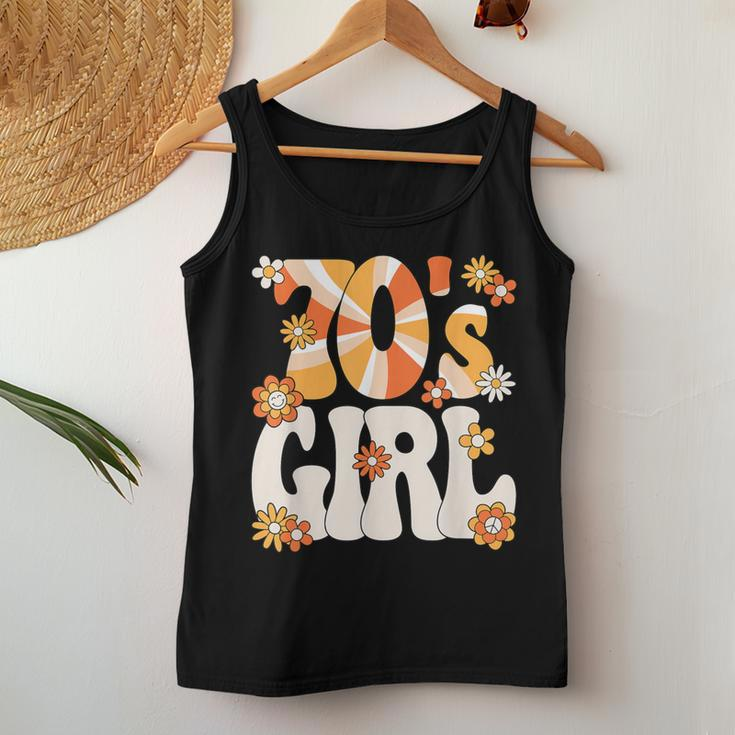 Groovy 70S Girl Hippie Theme Party Outfit 70S Costume Women Women Tank Top Unique Gifts