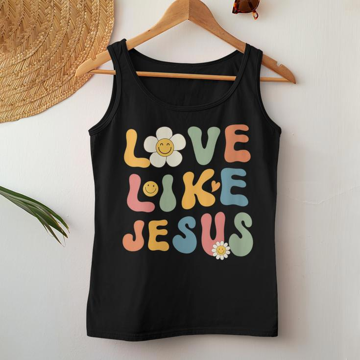 Groovy Christian For Love Like Jesus Women Tank Top Unique Gifts