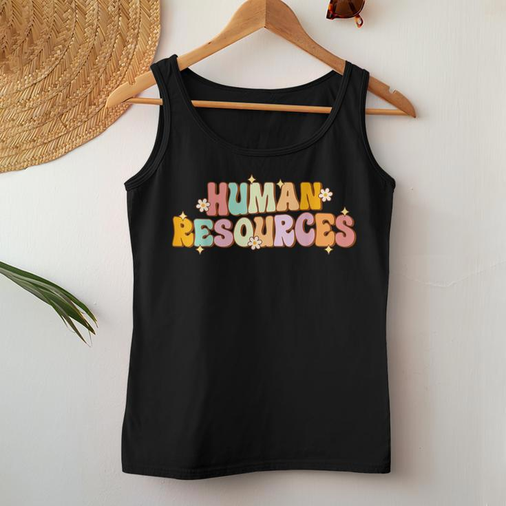 Groovy Human Resources Recruitment Specialist Hr Squad Women Tank Top Personalized Gifts