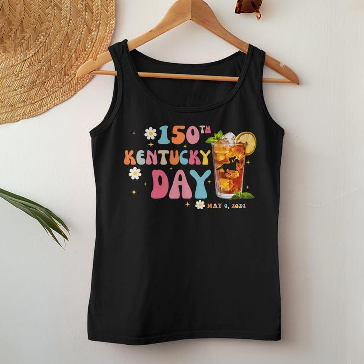 Groovy It's Derby 150 Yall Horse Racing 150Th Derby Day Women Tank Top Funny Gifts