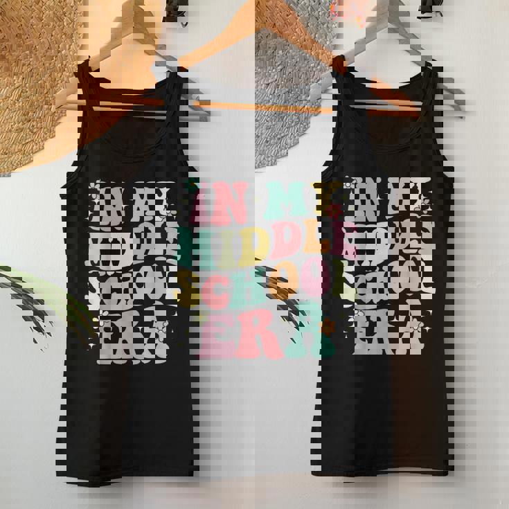 Groovy In My Middle School Era Back To School Teacher Women Tank Top Unique Gifts