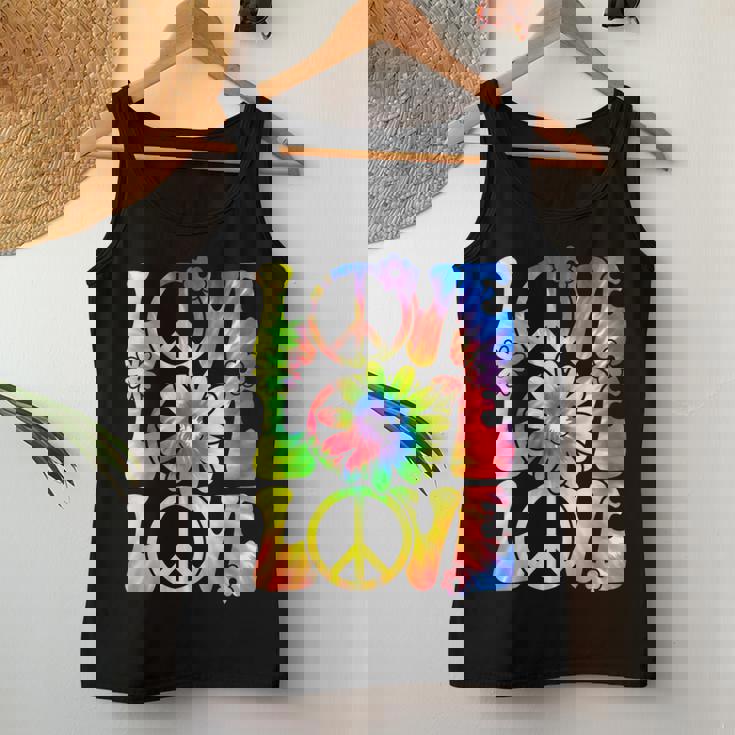 Groovy Tie Dye Love Retro 70'S Hippie Vintage 70S Costume Women Tank Top Unique Gifts