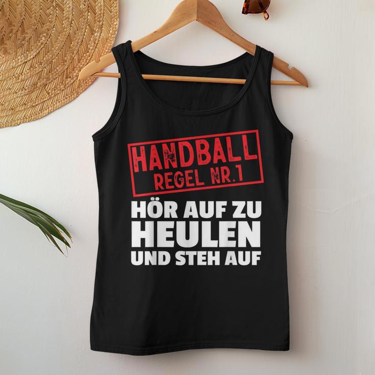 Handball Regel Hör Auf Zu Howl Player Hanballer Tank Top Frauen Lustige Geschenke