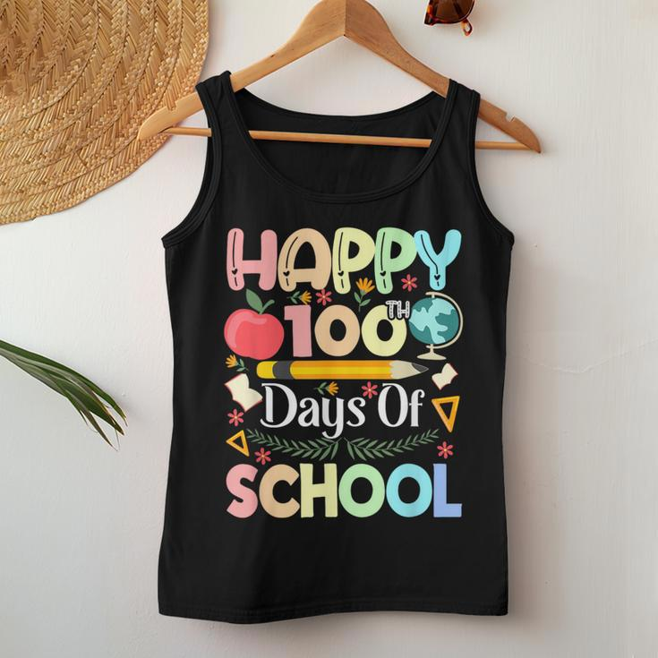 Happy 100 Days Of School 100 Days Of School Teacher Women Tank Top Unique Gifts