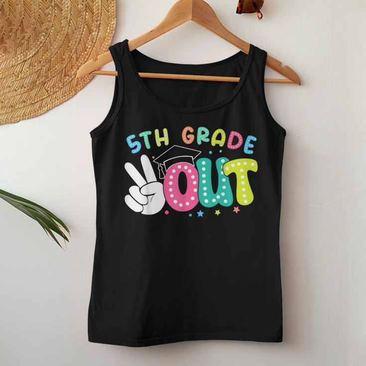 Happy Last Day Of School Peace Out 5Th Grade Graduation Women Tank Top Unique Gifts