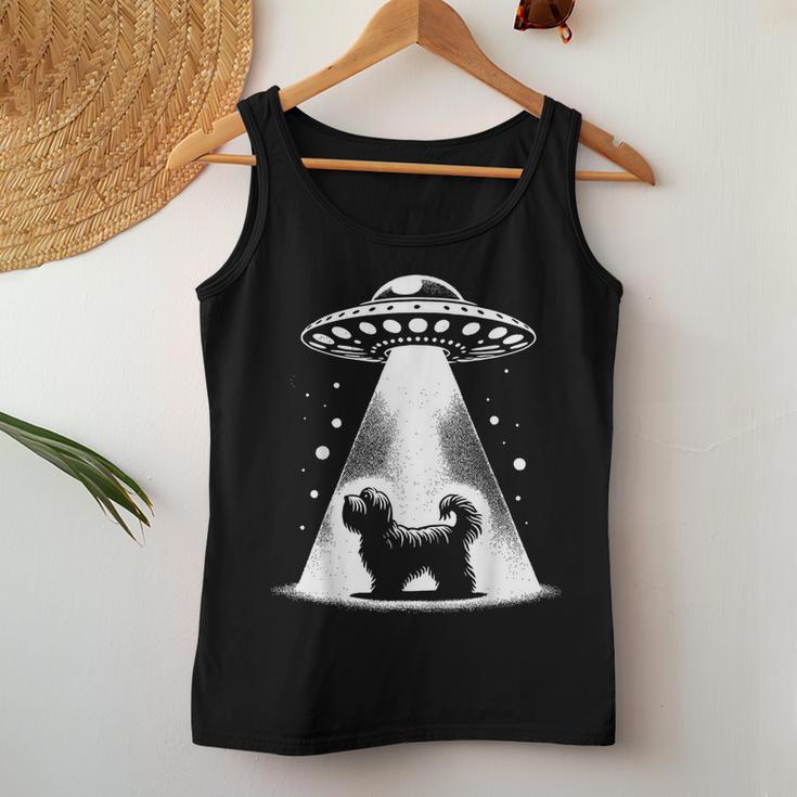 Havanesische Mama Papa Hund Lustiges Alien Ufo Tank Top Frauen Lustige Geschenke