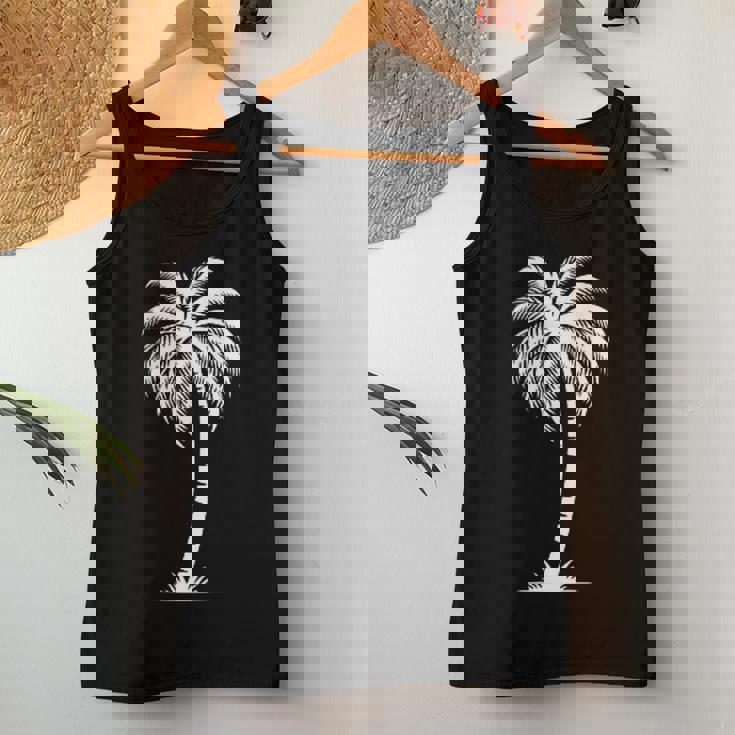 Hawaiian Beach Summer Vacation Palm Tree Women Tank Top Unique Gifts