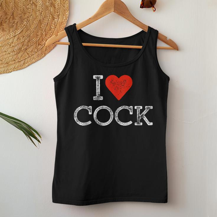 I Heart Cock Sarcastic Gay Pride Lgbtq Gag I Love Cock Women Tank Top Unique Gifts