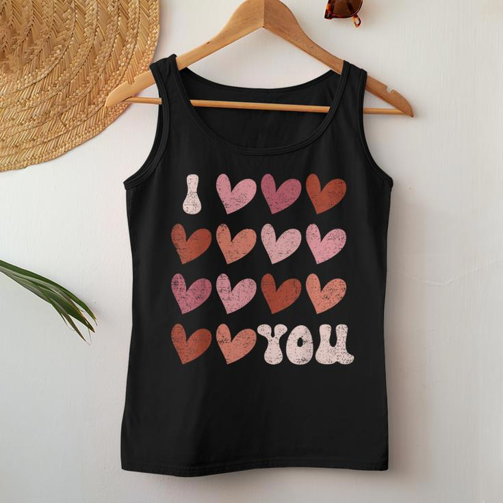 I Heart Love You Valentine Couple Matching Kid Women Tank Top Funny Gifts